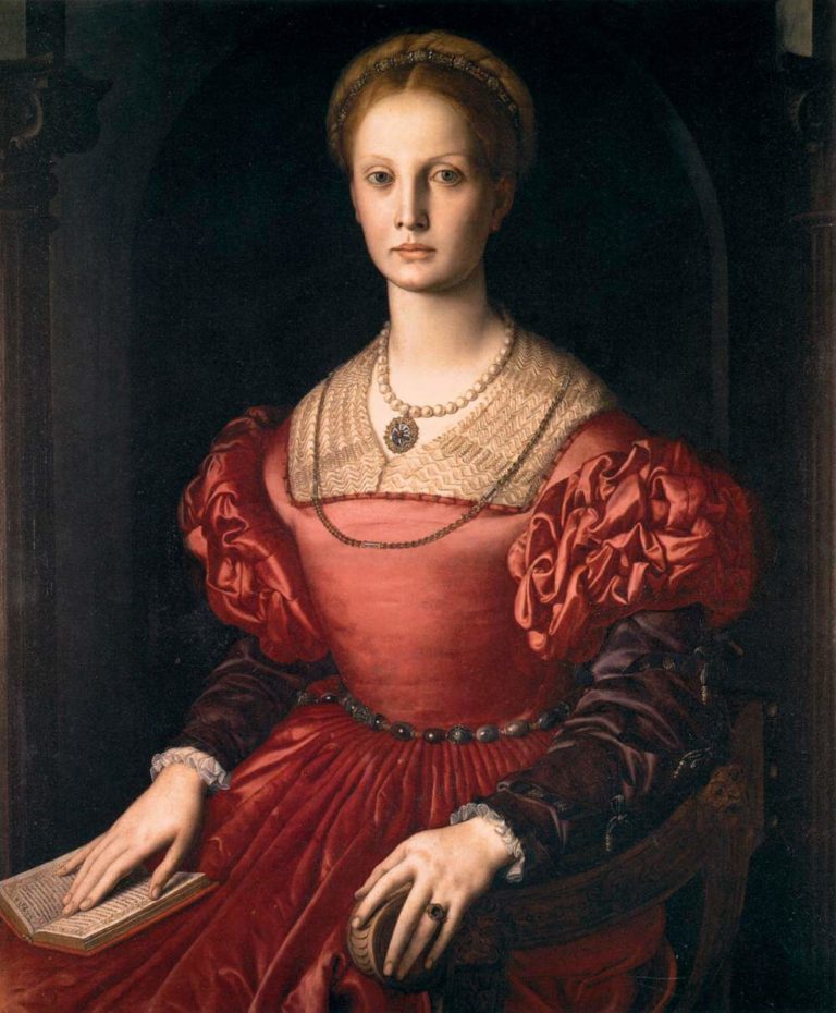 Une Grande Dame de Paul Verlaine dans Poèmes Saturniens - Peinture de Bronzino - Portrait de Lucrezia Panciatichi - 1540