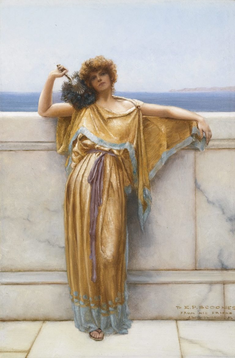 À Clymène de Paul Verlaine dans Fêtes Galantes - Peinture de John William Godward - Clymène - 1892