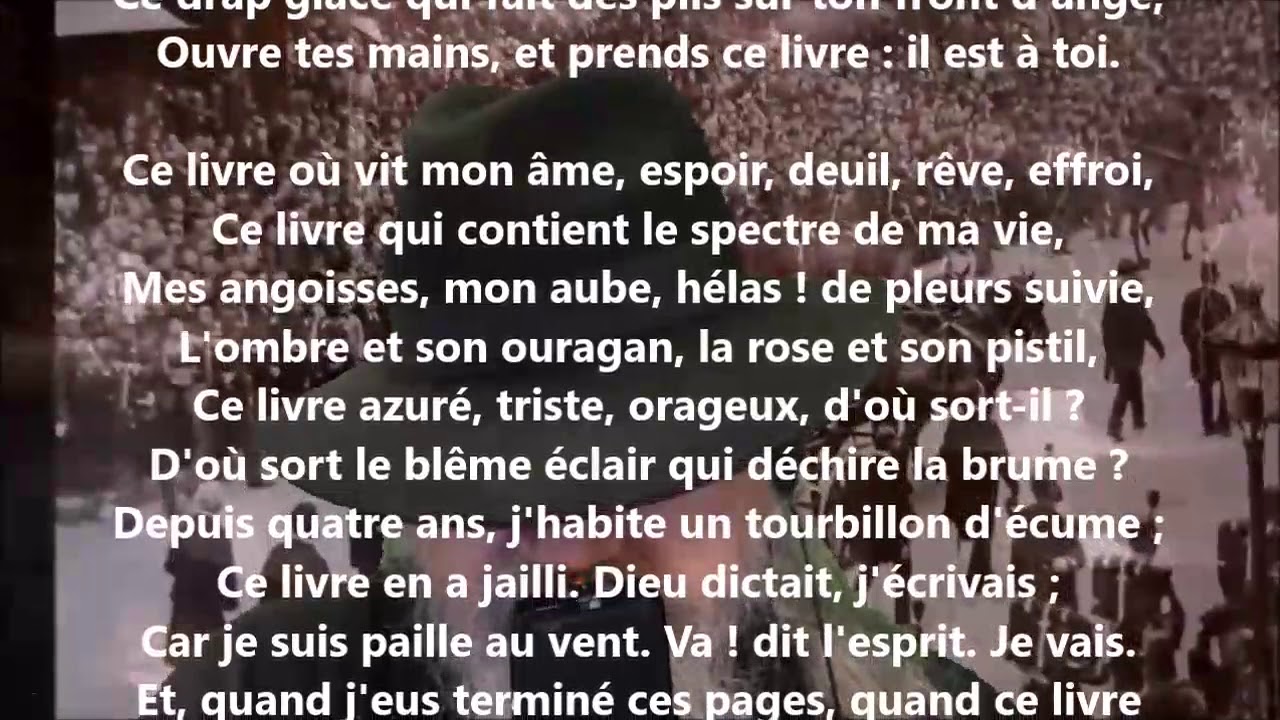 Commentaire De Texte Victor Hugo Les Contemplations
