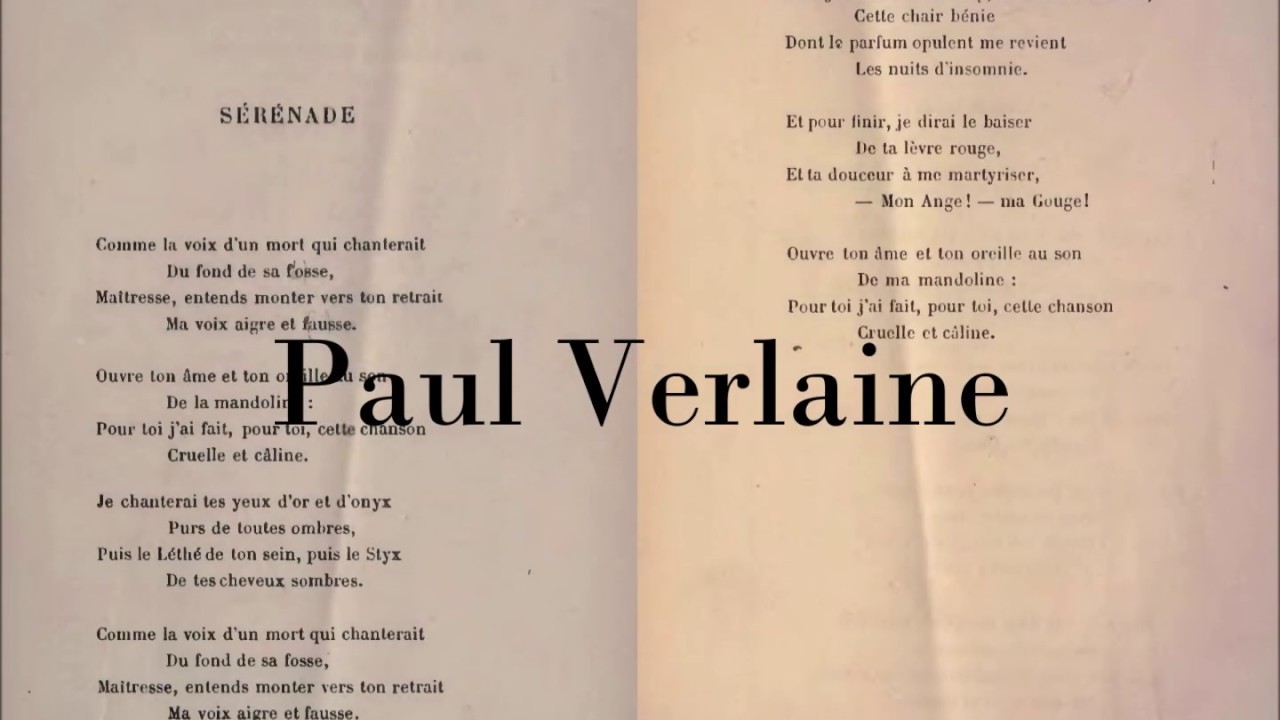 Quel Est Le Poeme Le Plus Connu De Paul Verlaine